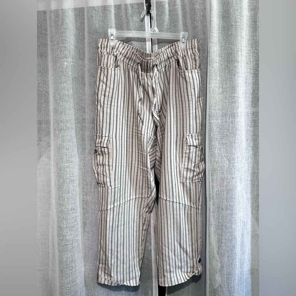 Striped Gray Cargo Pants